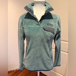 Patagonia Women's Re-Tool Snap-T Pullover in Light Teal Size XS